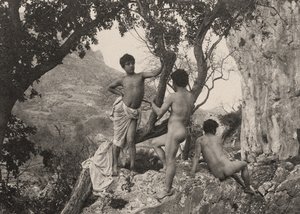 دراسة العراة الذكور ، c.1900 بواسطة البارون فيلهلم فون جلودين