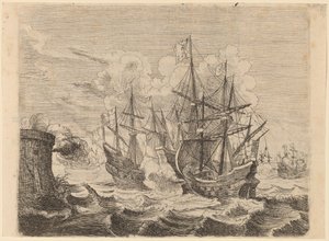 انتصار هيمسكرك على الأسطول الإسباني في جبل طارق ، 1634.