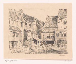 ظهر البيوت القديمة ، في منازل Enkhuizen القديمة ، Enkhuizen (العنوان الأصلي)