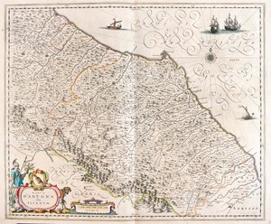 أنكونا، ماركيه، إيطاليا، في "Theatrum Orbis Terrarum, sive Atlas Novus" لويليم بلاو، أمستردام بواسطة ويليم بلاو