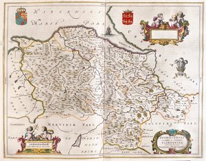 دينبيغ وفلينتشي في "Theatrum Orbis Terrarum, sive Atlas Novus" لويليم بلاو، أمستردام