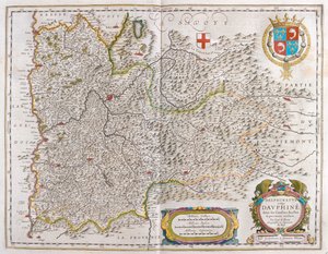 غرونوبل، في كتاب "Theatrum Orbis Terrarum, sive Atlas Novus" لويليم بلاو، أمستردام بواسطة ويليم بلاو