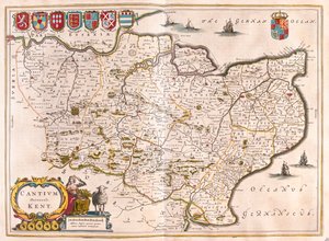كينت، في كتاب "Theatrum Orbis Terrarum, sive Atlas Novus" لويليم بلاو، أمستردام بواسطة ويليم بلاو