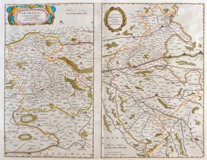 جبل وفندوم - بليسوا (شامبانيا، آردن)، في "Theatrum Orbis Terrarum, sive Atlas Novus" لويليم بلاو، أمستردام بواسطة ويليم بلاو
