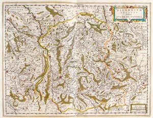 نيفيرنايس، نيفر، في "Theatrum Orbis Terrarum, sive Atlas Novus" لويليم بلاو، أمستردام بواسطة ويليم بلاو
