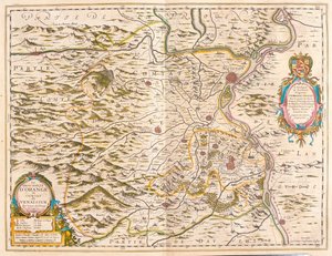 أورانج وأفينيون، في كتاب "Theatrum Orbis Terrarum, sive Atlas Novus" لويليم بلاو، أمستردام بواسطة ويليم بلاو