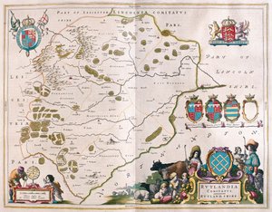 مقاطعة روتلاند، في "Theatrum Orbis Terrarum, sive Atlas Novus" لويليم بلاو، أمستردام بواسطة ويليم بلاو
