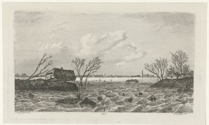خرق Dyke في Dreumel ، 1855