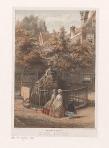نافورة في المتاهة بأمستردام Prinsengracht the maze / der Irrgarten / le labyrinthe / المتاهة (العنوان على الكائن)