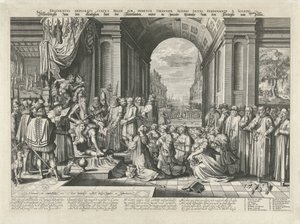 طغيان ألفا حوالي 1569 Delineatio deplorati status Belgy sub immensa tyrannide Albani ducis، Ferdinandi a Toledo (العنوان على الكائن) صور الدولة البائسة لهولندا ، تحت طغيان هيرتوج فان ألبا (العنوان على بواسطة فيليم جاكوبس ديلف (منسوب إلى)