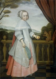 صورة إليزابيث فان أوستين (1660-1714) عندما كانت طفلة بواسطة فيليم يانز. قطعة الأرض (منسوبة إلى)