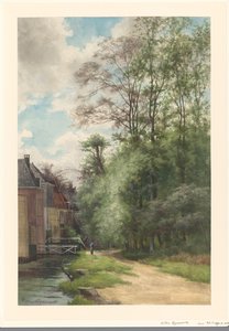 عرض على طول الخندق في Bezuidenhout في Haagse Bos بواسطة فيليم أوبينورث