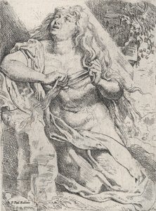 مريم المجدلية في البرية ، كاليفورنيا. 1613-14.