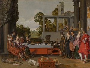 شركة Merry on a Terrace ، 1616-17