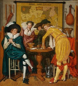 شركة Merry - Buytewech ، Willem Pietersz. (1591 / 92-1624) - 1620 - زيت على قماش - 72.6x65.4 - متحف الفنون الجميلة ، بودابست