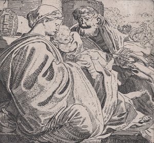 استراحة العائلة المقدسة ، كاليفورنيا. 1615.