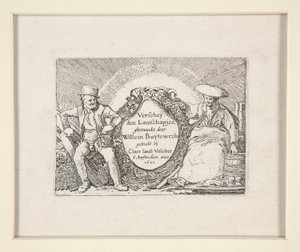 صفحة العنوان لمجموعة المناظر الطبيعية بواسطة Willem Pietersz. Buytewech