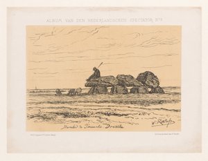 Hunebed في Tynaarlo في درينثي Hunebed في Tinaarlo. درينثي (العنوان على الكائن) ألبوم van den Nederlandschen Spectator No 3 (عنوان السلسلة) بواسطة ودوي الياس سبانير وزنك