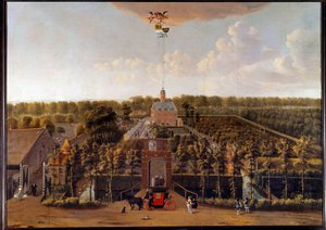 View of the Munnikenhof property in Zelande (Netherlands) Painting by Willem Schellinks (1627-1678) 17th century Middelburg. Zelandan Museum بواسطة ويليم شلينكس