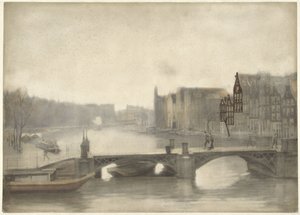 منظر Binnen-Amstel في الضباب بواسطة ويليم أرنولدوس ويتسن