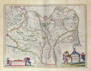 خريطة سيبيريا والصين من Le Theatre du Monde أو Nouvel Atlas ، 1645