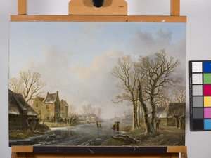 المتزلجون على نهر متجمد, دوردريخت بواسطة فيليم دي كليرك