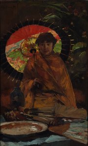 فتاة مع مظلة يابانية ، حوالي عام 1899 بواسطة ويليم دي زوارت
