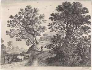 المناظر الطبيعية مع قطعان البقر المناظر الطبيعية الإيطالية (عنوان المسلسل) بواسطة ويليم فان نيولانت (الثاني)