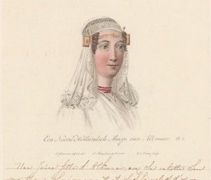 غطاء رأس لفتاة الكمار 1816 فتاة من شمال هولندا من الكمار / Une Jeune d