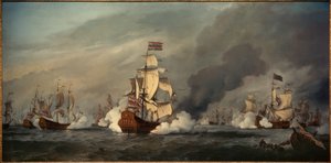 "الأسد الذهبي" في Seeschlacht vor Texel ، 21. أغسطس 1673