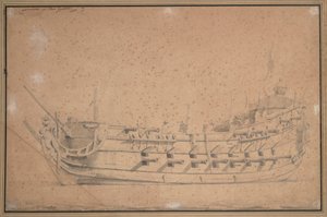 "جائزة اللعب"، حوالي عام 1689 (جرافيت، غسيل رمادي)