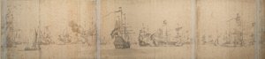 الأسطول الهولندي قبالة سواحل هولندا نوفمبر 1664 بواسطة فيليم فان دي الأكبر فيلدي
