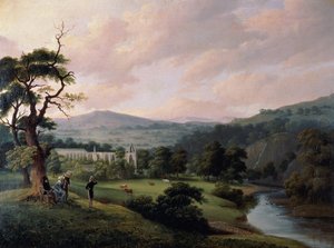 Bolton Abbey from the River Wharfe (watercolor on paper) بواسطة جوزيف مالورد وليام تورنر