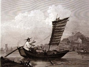 اقتصاد الوقت والعمل المتمثل في رجل الماء الصيني ، نقش بواسطة حانة توماس ميدلاند (1755-1823). بواسطة G. Nicol