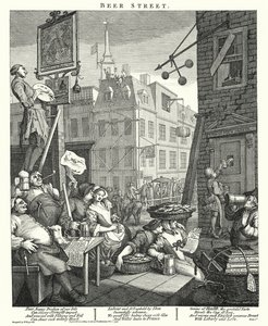 Beer Street (engraving) بواسطة وليام (بعد) هوغارث