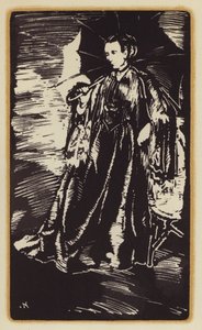 رسم توضيحي لمذكرات رجل صيد الثعالب من تأليف سيغفريد ساسون (نقش خشبي) بواسطة وليام (بعد) نيكولسون