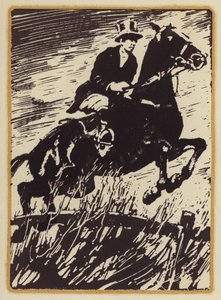 رسم توضيحي لمذكرات رجل صيد الثعالب من تأليف سيغفريد ساسون (نقش خشبي) بواسطة وليام (بعد) نيكولسون