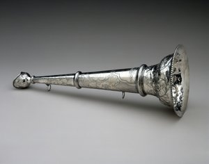 بوق رجل الإطفاء ، ج. 1857 (فضة) بواسطة وليام ادامز