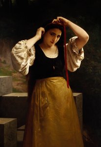 الشريط الأحمر ، 1869 بواسطة وليام أدولف بوغيرو