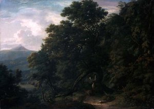 منظر لـ Powerscourt Demesne (زيت على قماش) بواسطة وليام أشفورد