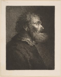رجل عجوز في الملف الشخصي ، 1761. بواسطة وليام بيلي
