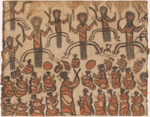 شعب Wurundjeri - Corroboree بواسطة وليام باراك