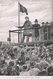 أوكونيل في الاجتماع في تريم ، التوضيح من كاسيل "تاريخ إنجلترا المصور" ، نُشر في عام 1910 بواسطة صوف ويليام بارنز
