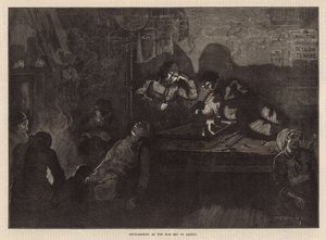 Opium smoking at the East End of London (engraving) بواسطة وليام بازيت موراي