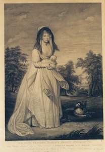 صاحبة الجلالة الملكة شارلوت ، محفورة من قبل توماس رايدر وتوماس رايدر جنر ، 1804 بواسطة وليام بيتشي