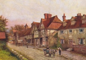 حجر Chiddingstone من زاوية فناء الكنيسة ، 1907 بواسطة وليام بيسكومب جاردنر