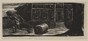 حجر متدحرج خالٍ من الطحالب ، من ثورنتون رعوية فيرجيل ، 1821. بواسطة وليام بليك
