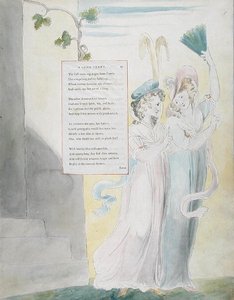 تصميم 27 لـ "قصة طويلة" من "قصائد توماس جراي" ، نُشر في 1797-98 (ألوان مائية مع قلم وحبر على ورق) بواسطة وليام بليك