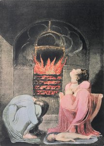 أوروبا نبوءة. المجاعة ، 1794 (النقش البارز ، النقش ، الحمام) بواسطة وليام بليك