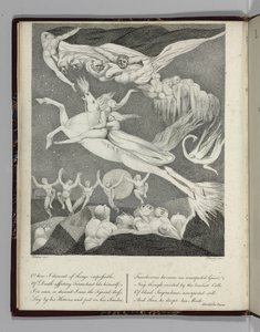 رسم توضيحي لـ "ليونورا ، قصة" بقلم غوتفريد أوغسطس بورغر ، منقوش بواسطة بيري ، 1796 بواسطة وليام بليك